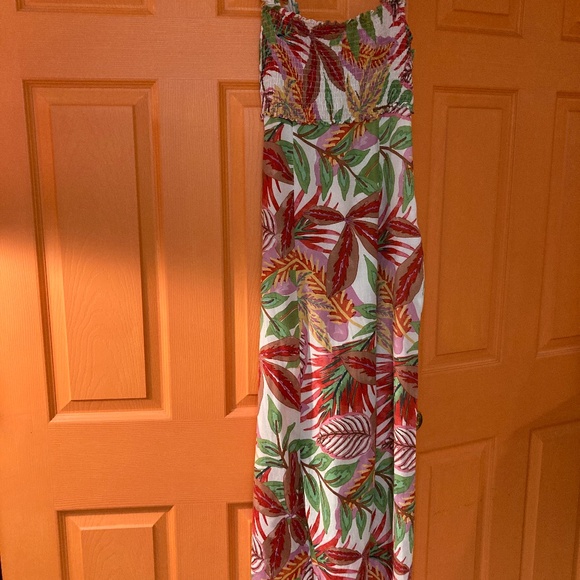 ZARA Pink Floral Maxi Dress Sz XS - Picture 1 of 4